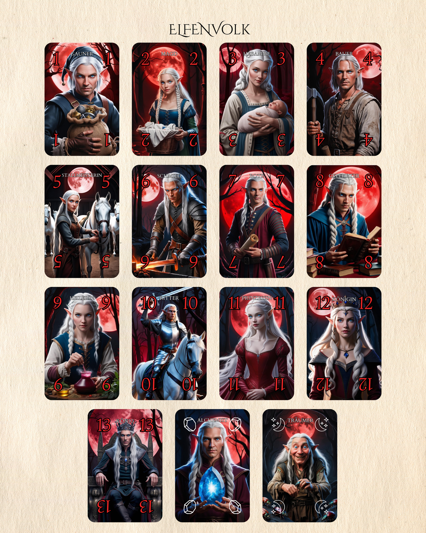 COMING SOON: Mondstich mit 24 Sonderkarten + Mondwürfel zur Bestimmung der Mondphase