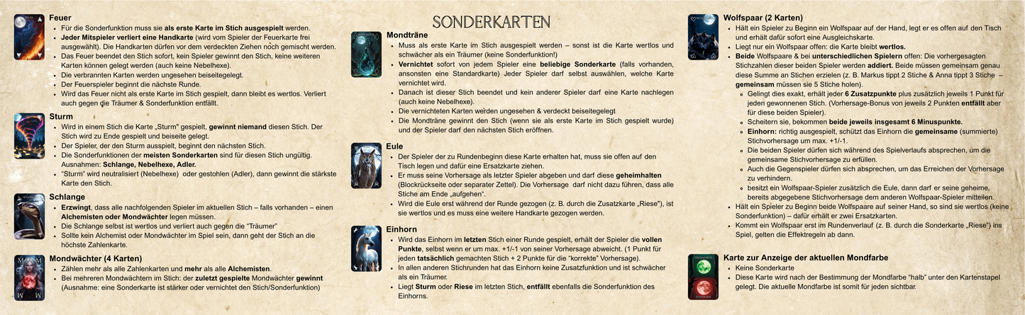 COMING SOON: Mondstich mit 24 Sonderkarten + Mondwürfel zur Bestimmung der Mondphase